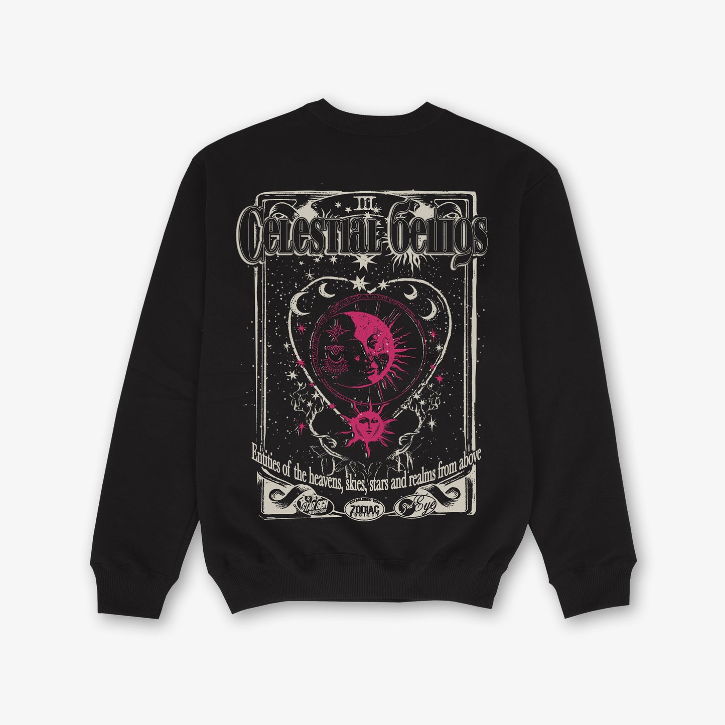 Celestial Beings Front And Back Print Classic Sweatshirt