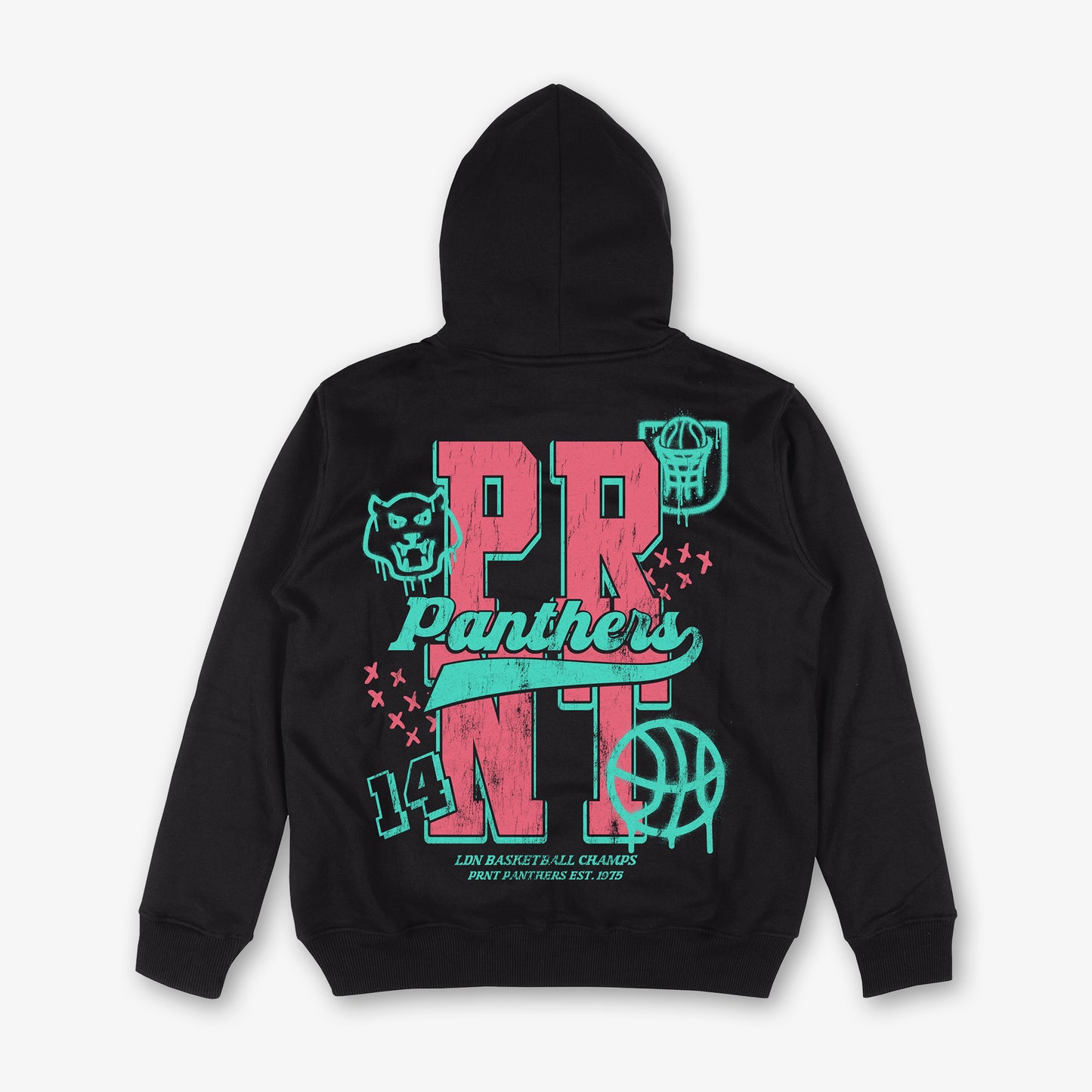 Prnt Panthers Front And Back Print Classic Hoodie