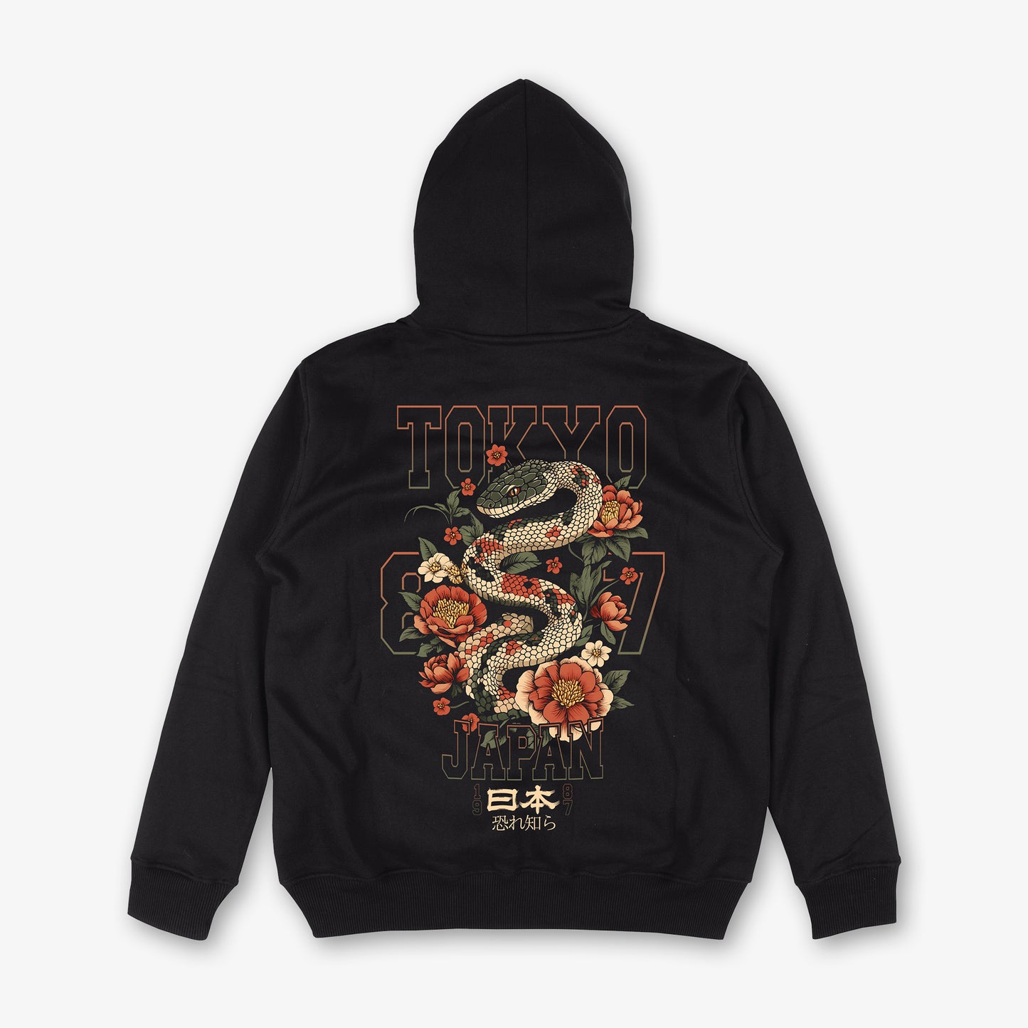Tokyo 1987 Front And Back Print Classic Hoodie