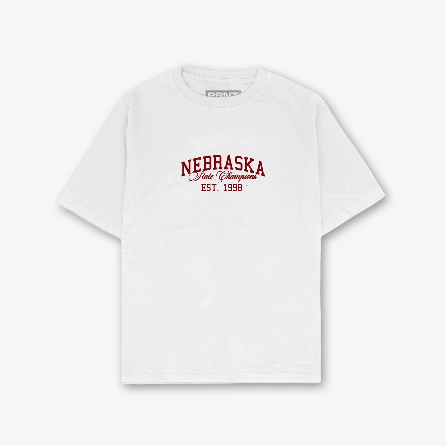 Nebraska Front And Back Print Relaxed T-Shirt