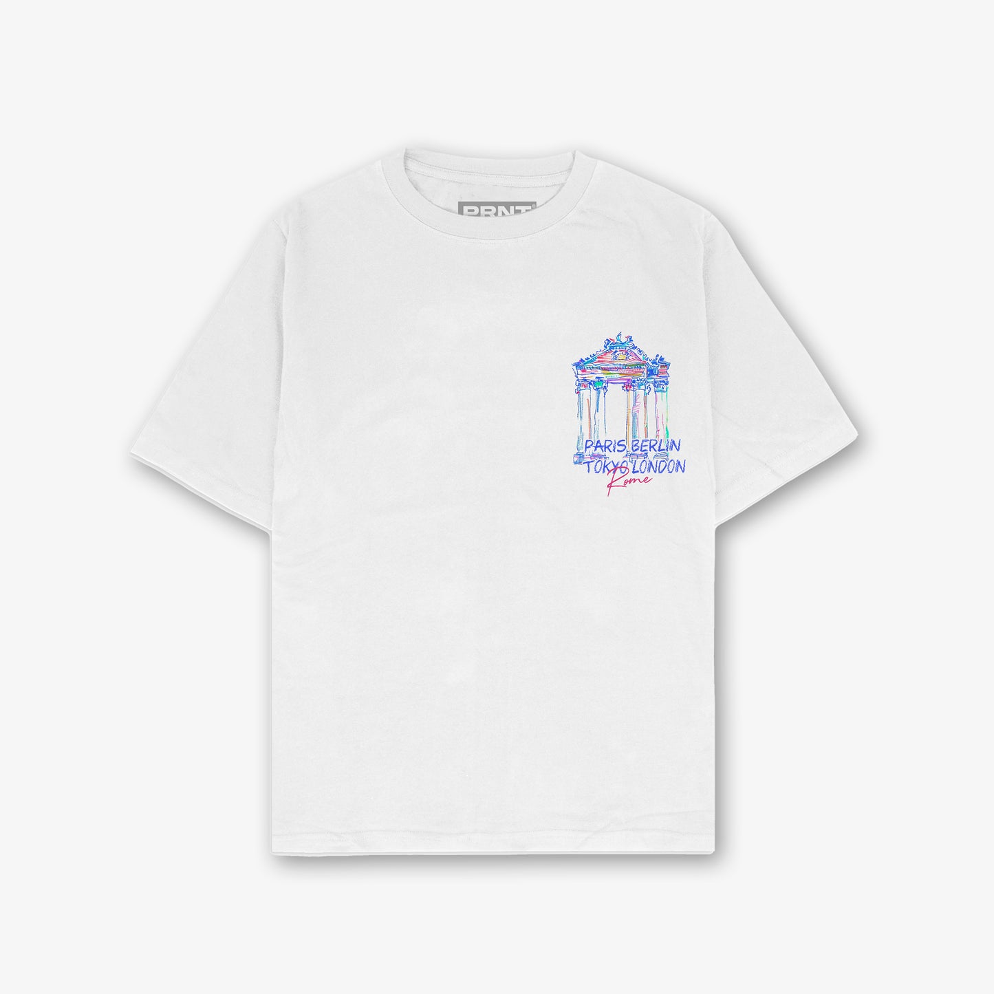 Lost In Time Front And Back Print Relaxed T-Shirt