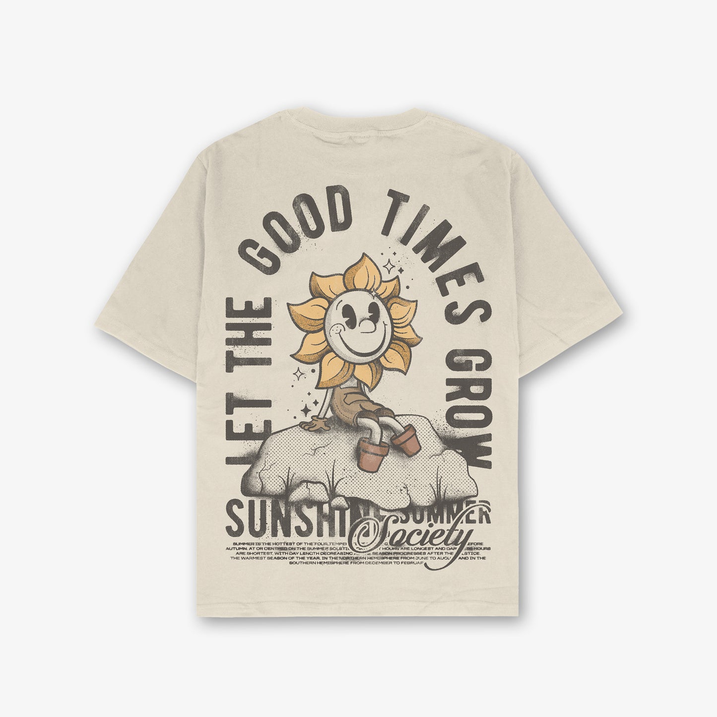 Good Times Graphic T Shirt Front and Back Print