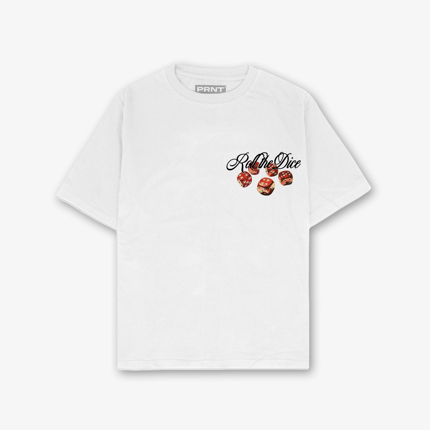 Roll The Dice Usa Front And Back Print Oversized T-Shirt