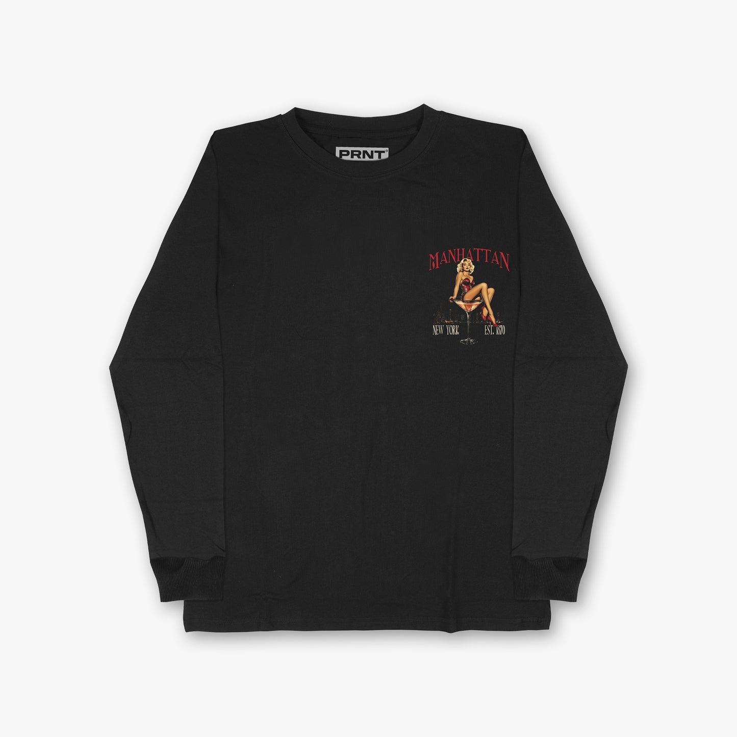 Manhattan Front And Back Print Long Sleeve T-shirt