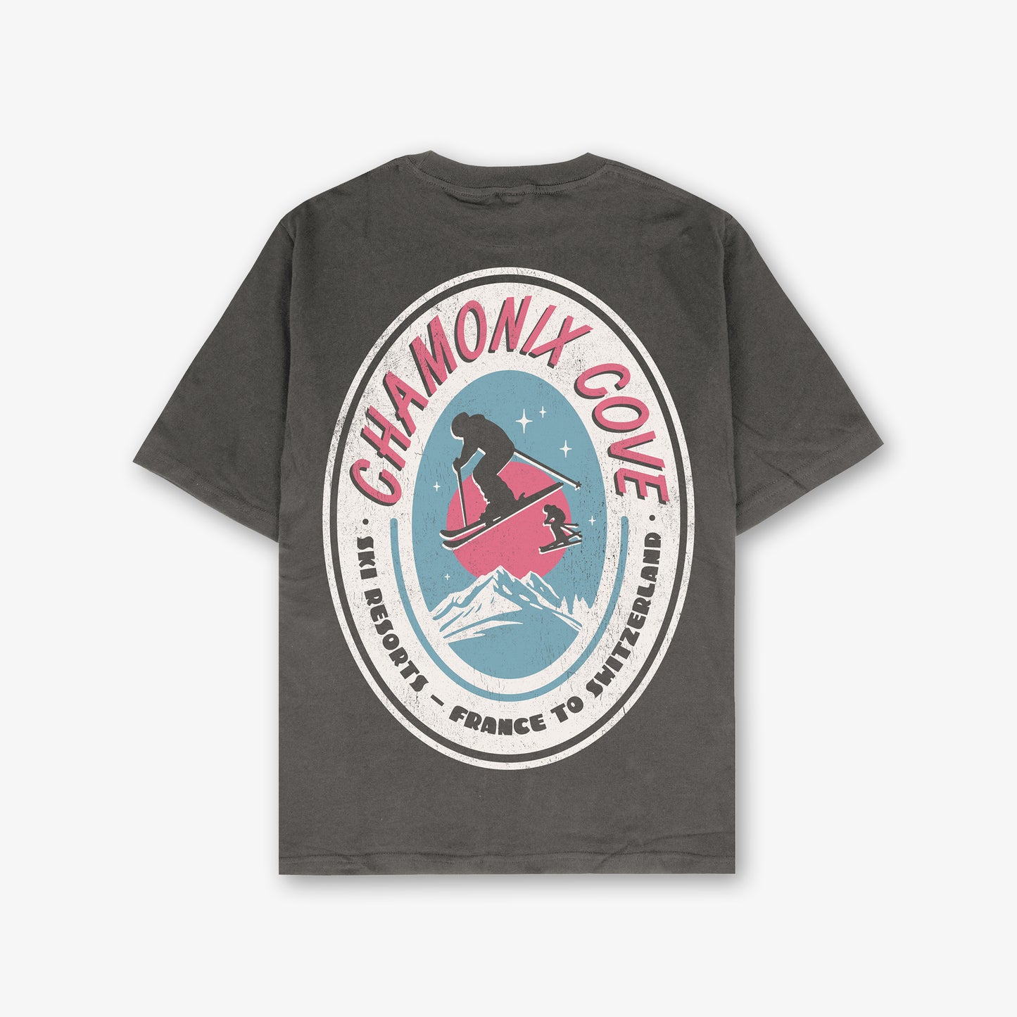 Chamonix Cove Front And Back Print Washed T-shirt