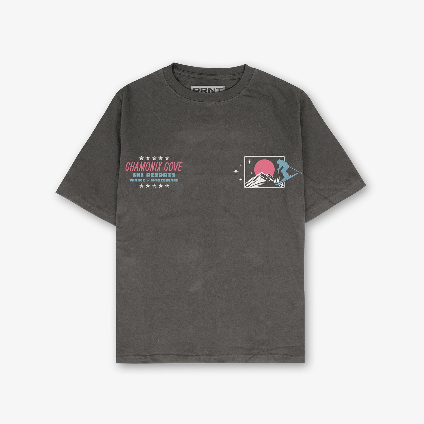 Chamonix Cove Front And Back Print Washed T-shirt