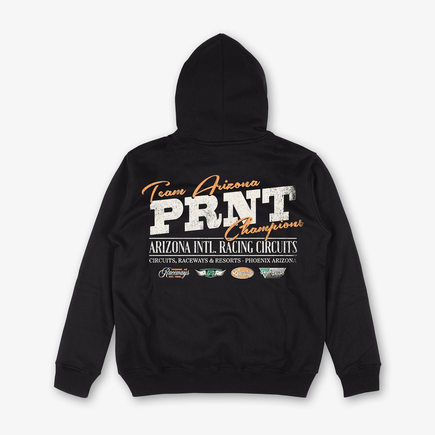 Arizona Raceways Front And Back Print Hood