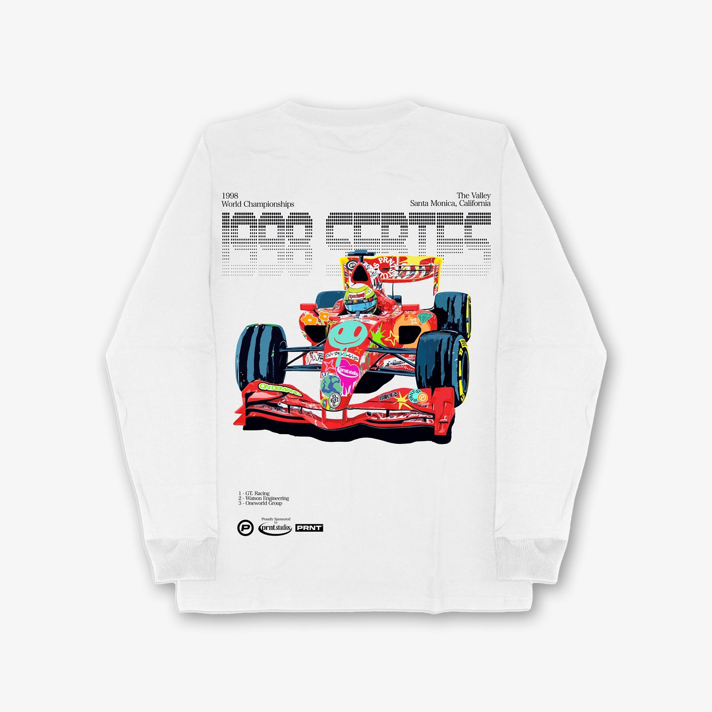 1889 Series Front And Back Print Long Sleeve T-shirt