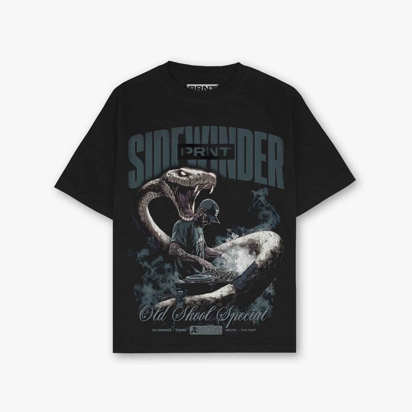 Sidewinder X Prnt Front Print Oversized T-Shirt