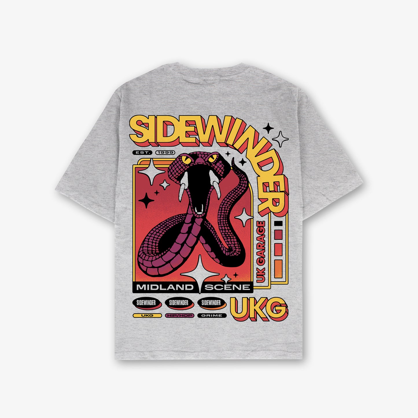 Sidewinder Vhs Front And Back Print Relaxed T-Shirt