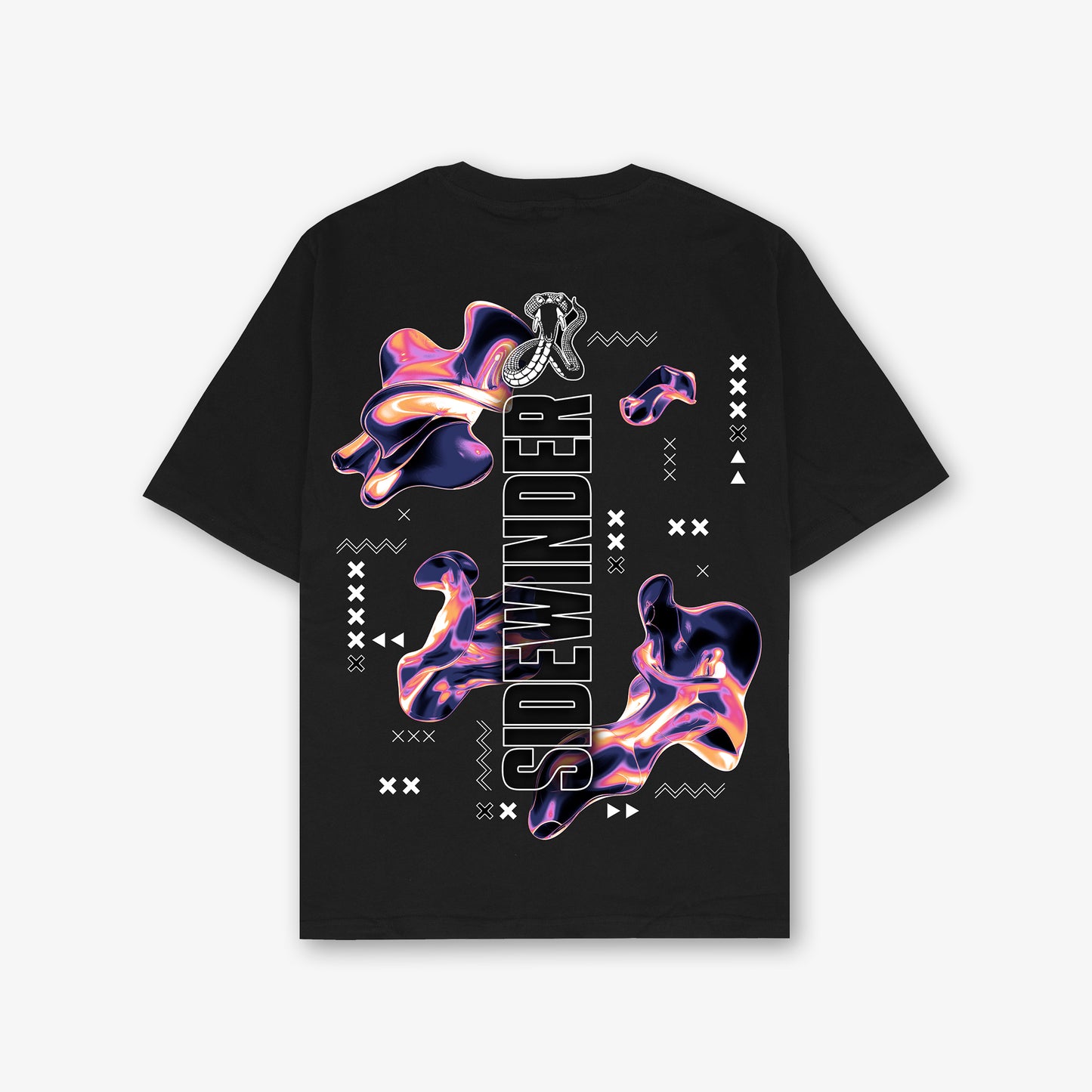 Sidewinder Liquid Front And Back Print Relaxed T-Shirt