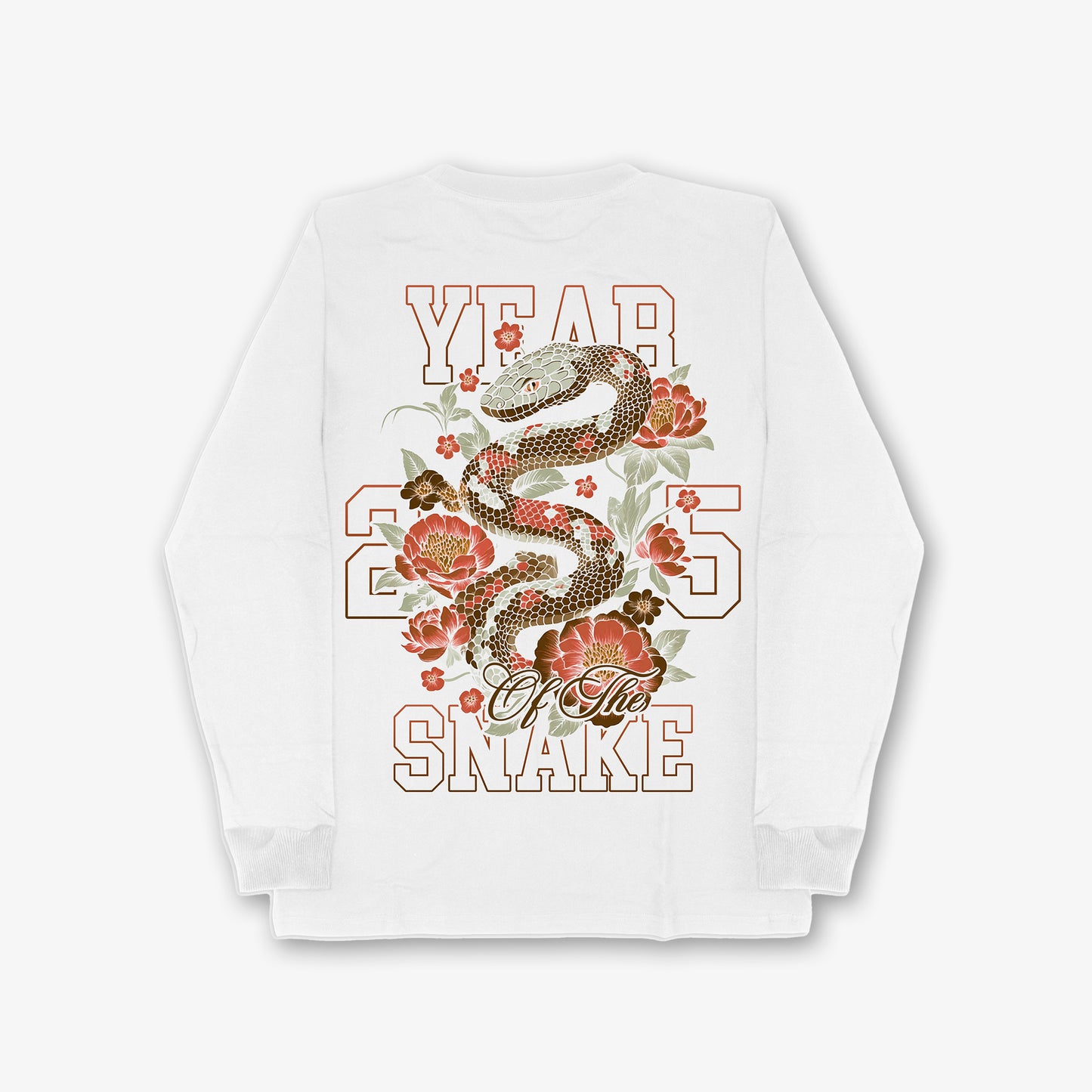 Year Of The Snake White Front Print And Back Print