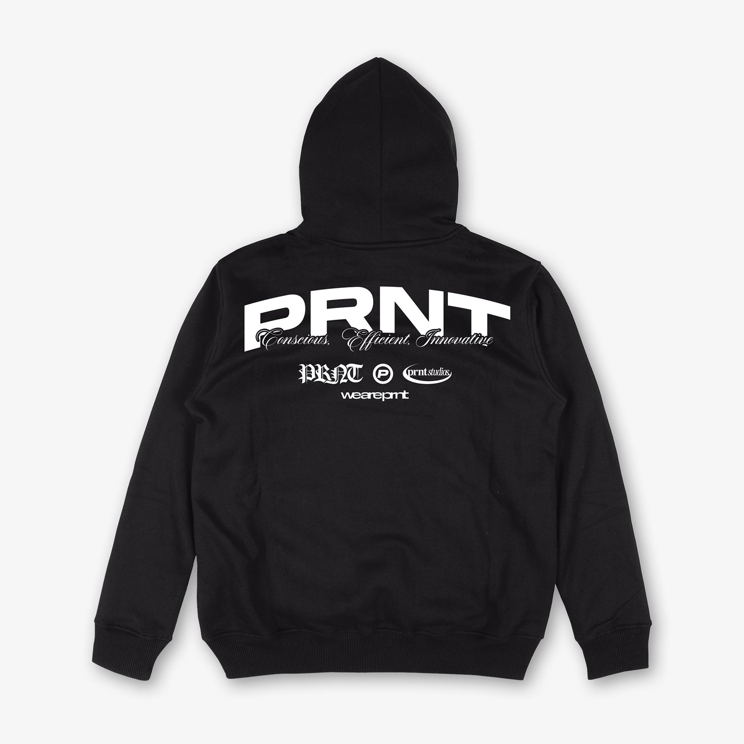 Conscious Front Print And Back Print Hood
