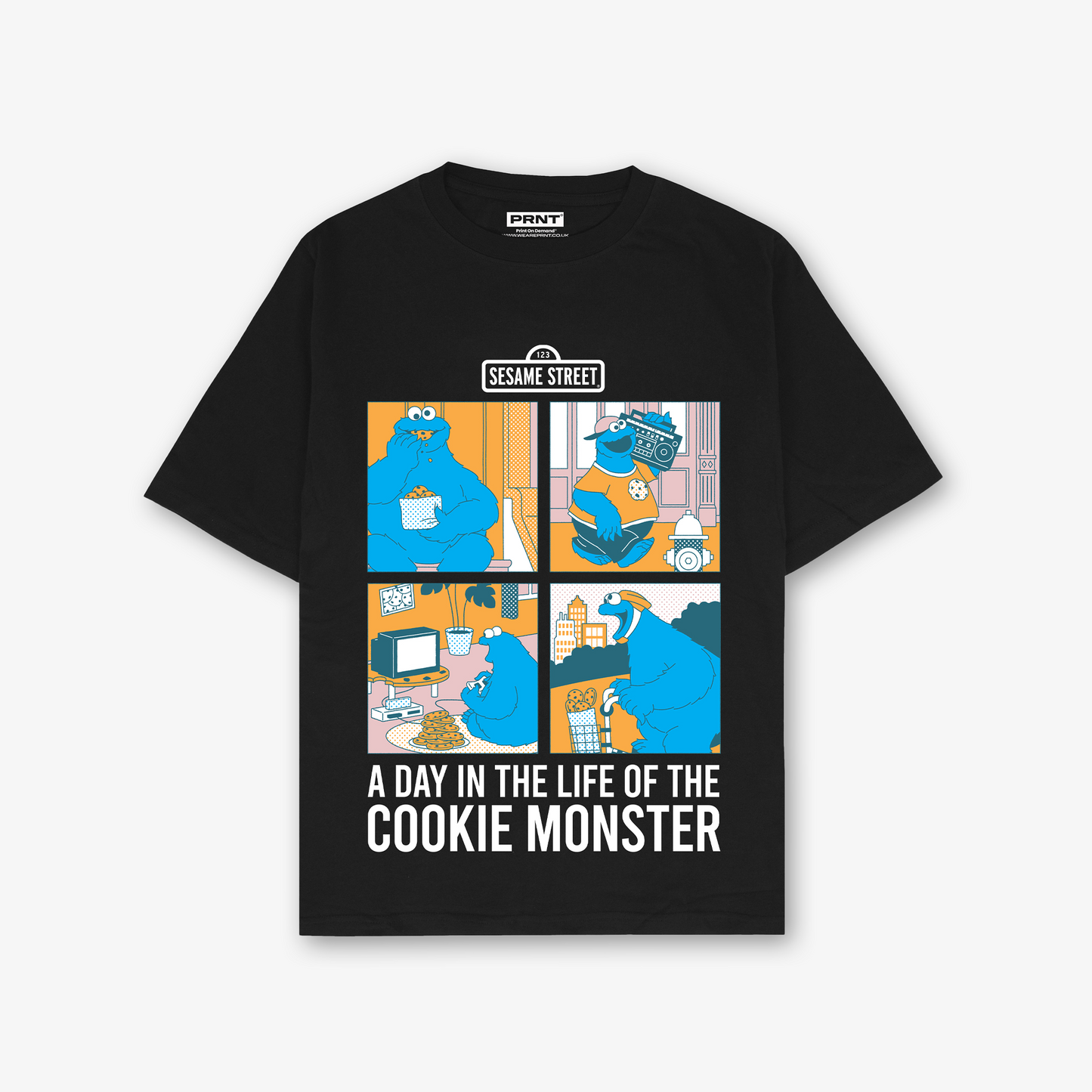 Cookie Monster Day In The Life T-Shirt