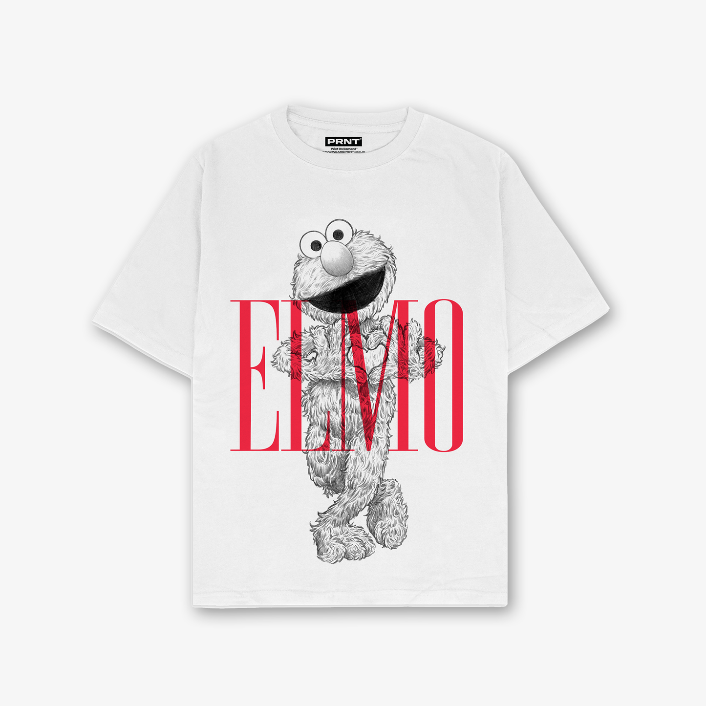 Elmo Sketch T-Shirt In White