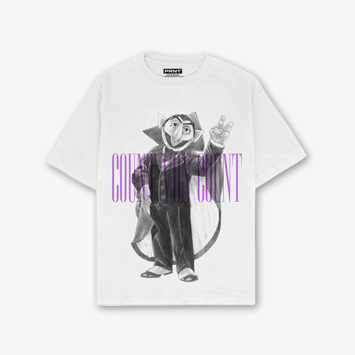 Count Von Count Sketch T-Shirt In White