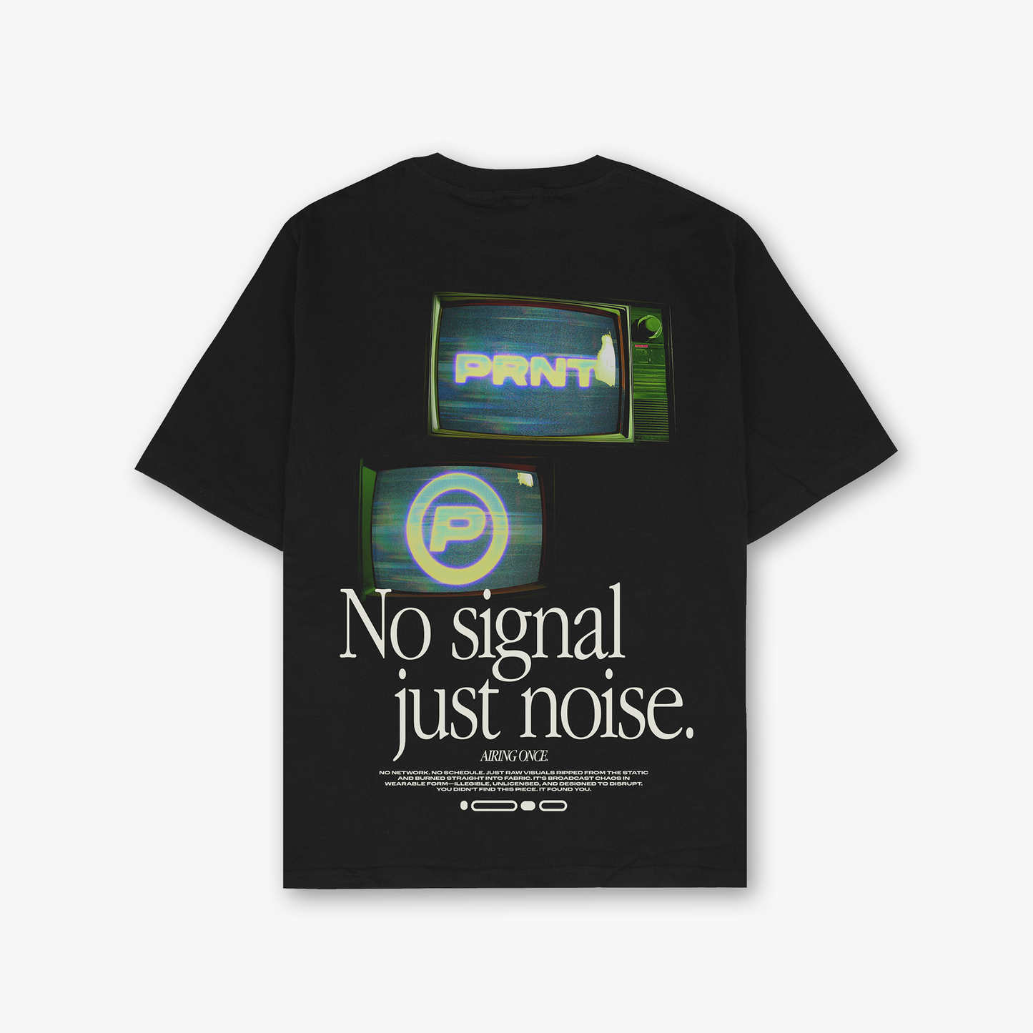 No Signal Oversize T-Shirt In Black