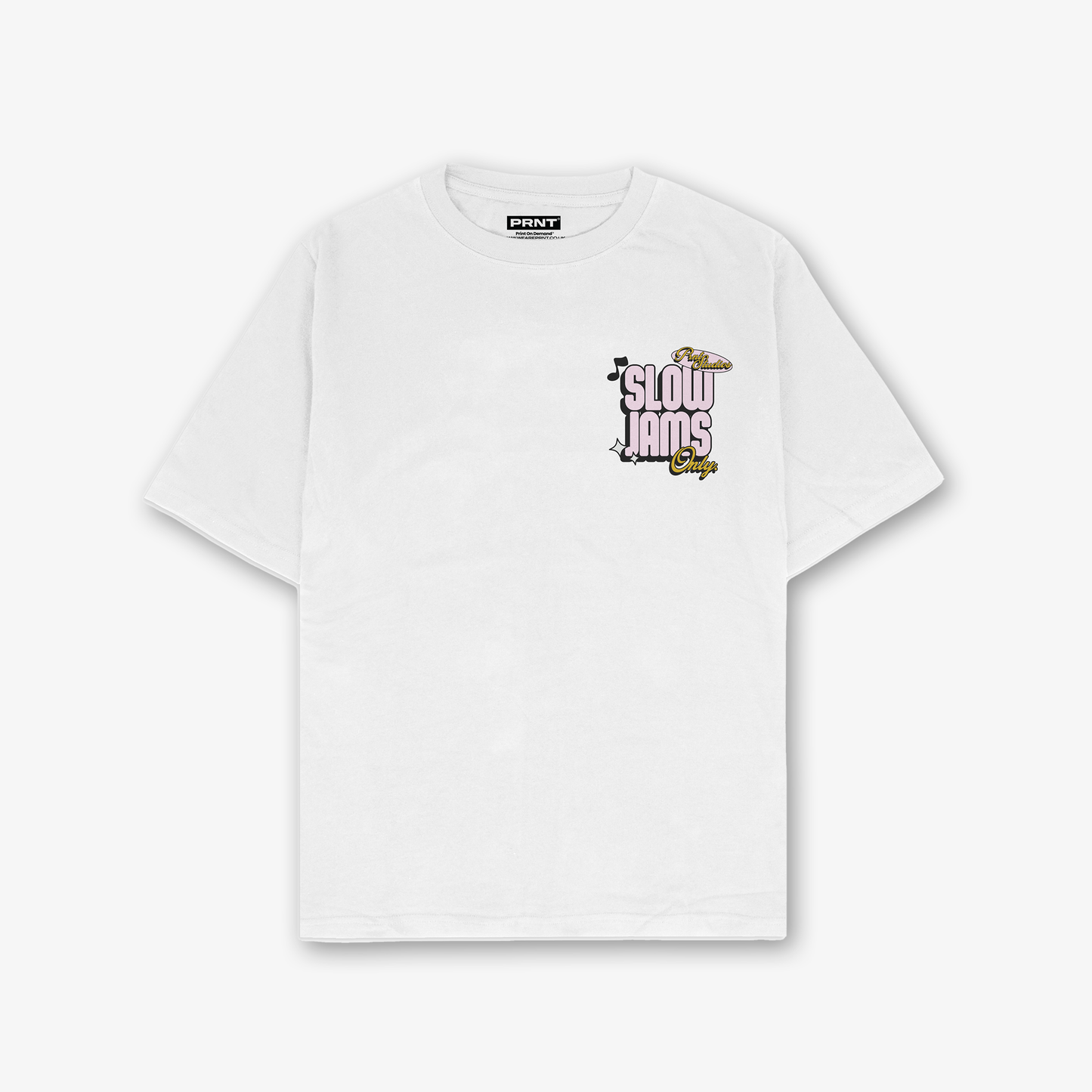 Slow Jams Oversized T-Shirt In White