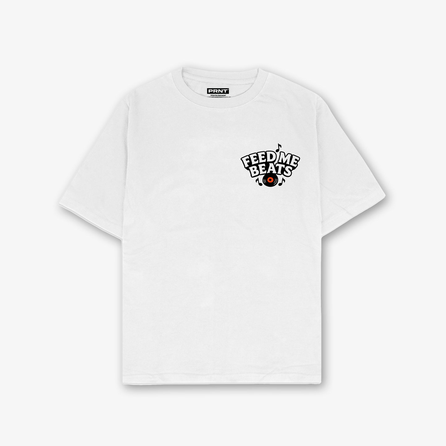 Feed Me Beats T-Shirt In White