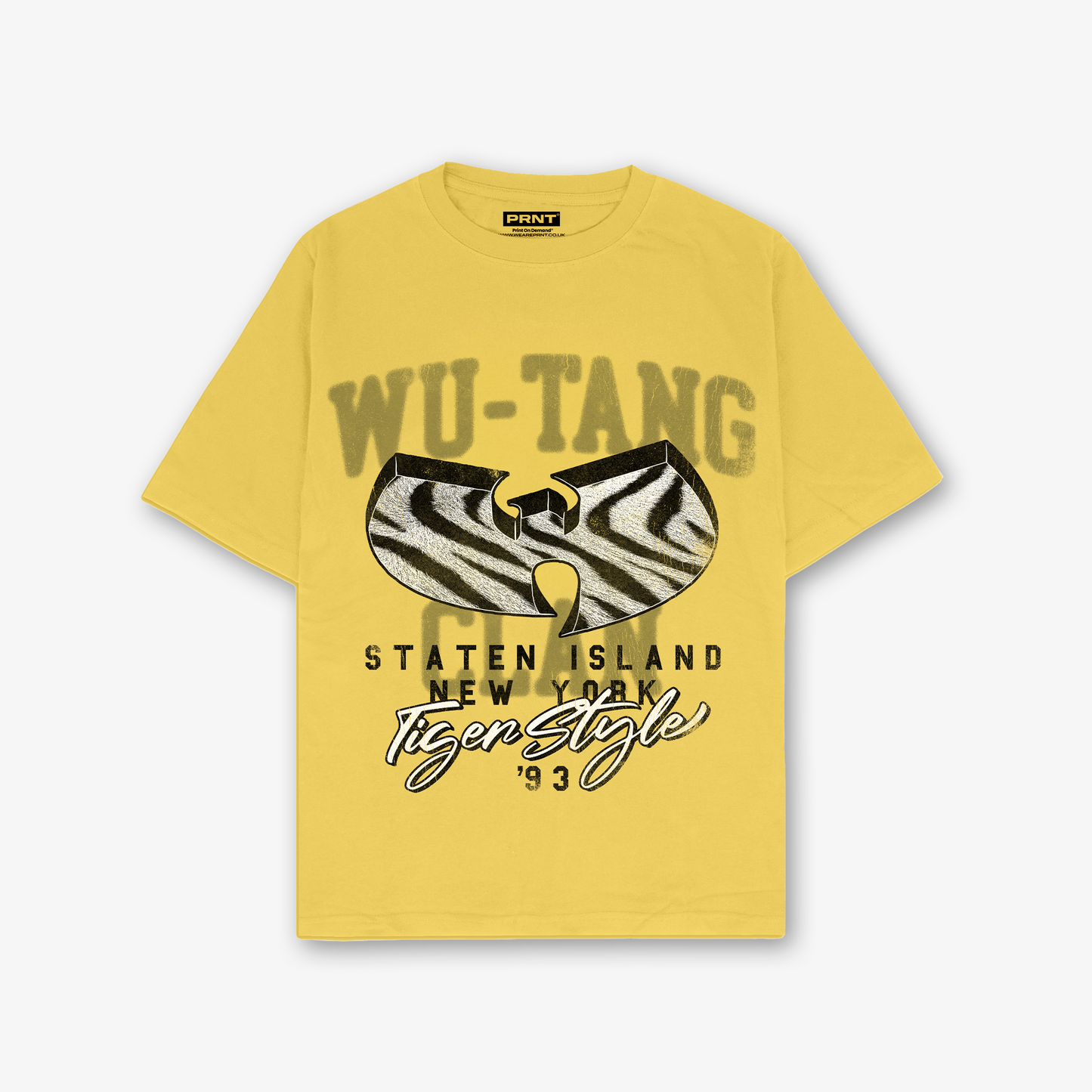 Wu-Tang Tiger Print Relaxed Fit T-Shirt