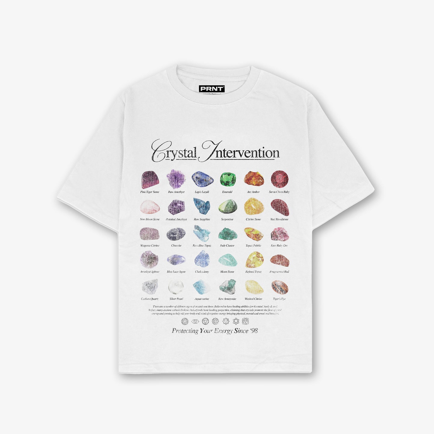 Crystal Intervention Graphic T Shirt Front Print
