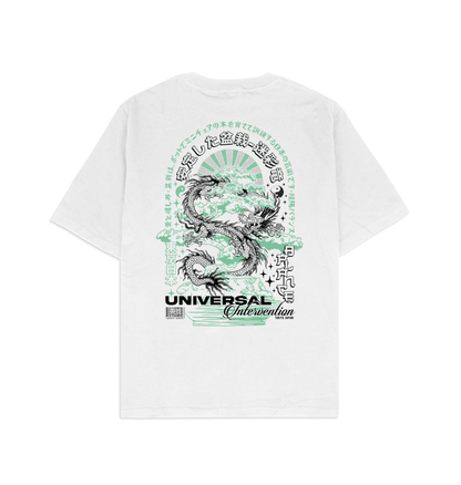 Universal Intervention White Front and Black Print