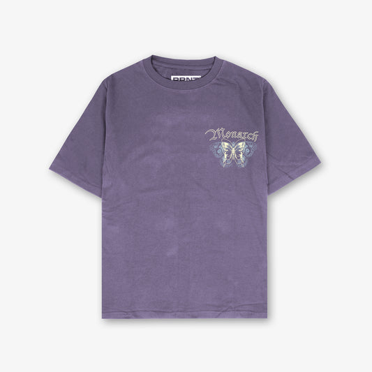 Monarch Tour Front And Back Print Washed T-Shirt