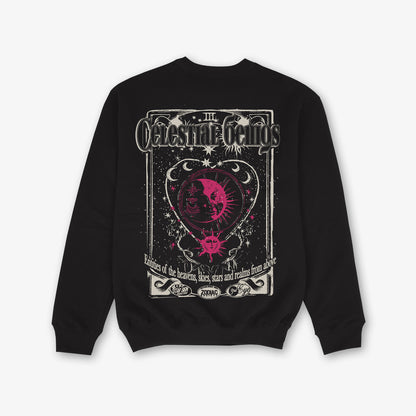 Celestial Beings Front And Back Print Classic Sweatshirt