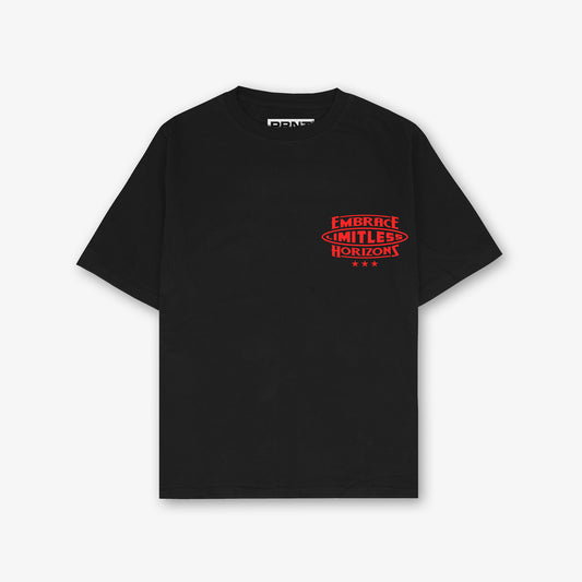 Horizons Front And Back Print Relaxed T-Shirt