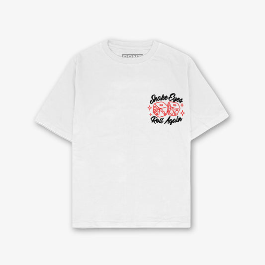 Snake Eyes Front And Back Print Oversized T-Shirt