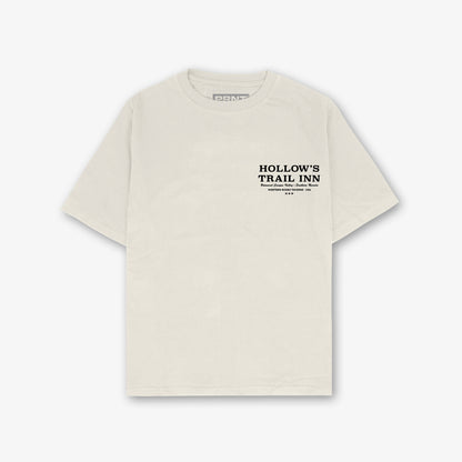 Hollow'S Trail Inn Front And Back Print Washed T-Shirt