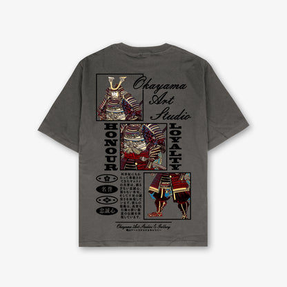 Okayama Art Studio Front And Back Print Washed T-Shirt