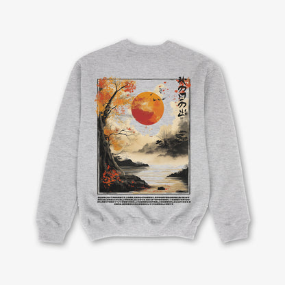 Autumn Sunrise Front And Back Print Classic Sweatshirt