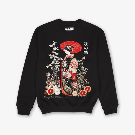 Autumn Sky Front Print Classic Sweatshirt