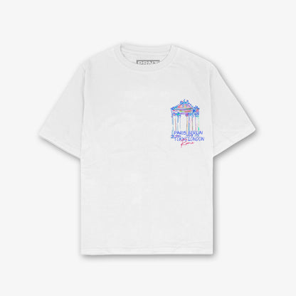 Lost In Time Front And Back Print Relaxed T-Shirt