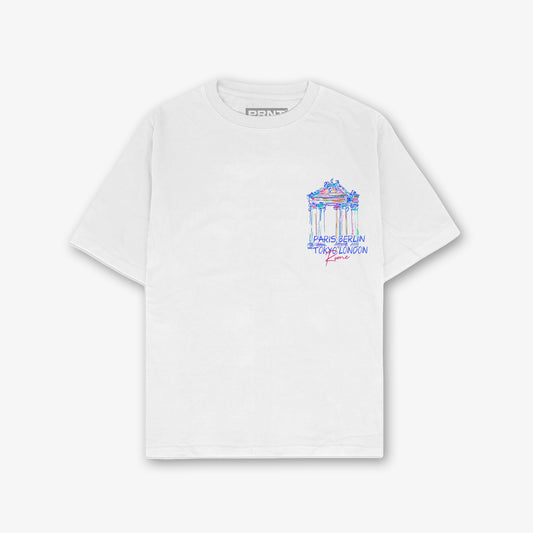 Lost In Time Front And Back Print Relaxed T-Shirt