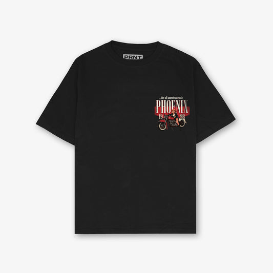 Pheonix Motors Front And Back Print Oversized T-Shirt