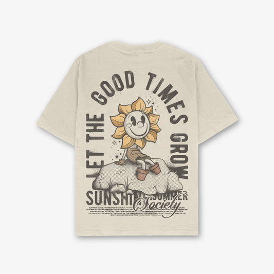 Good Times Graphic T Shirt Front and Back Print