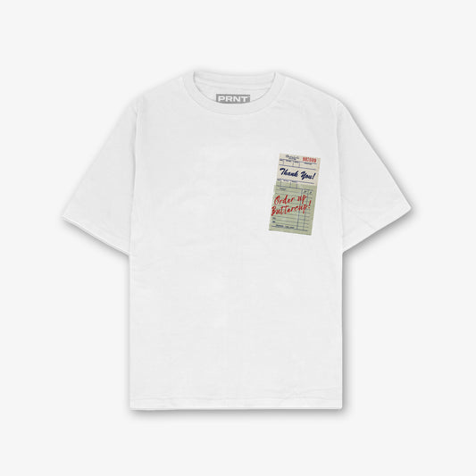 Order Up Front And Back Print Relaxed T-Shirt