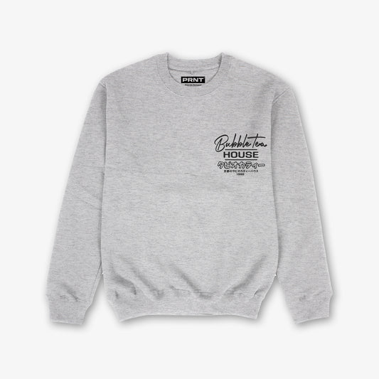 Bubble Tea House Front And Back Print Sweatshirt