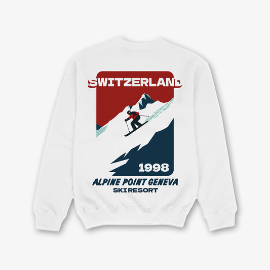 Alpine Point Front And Back Print Sweatshirt