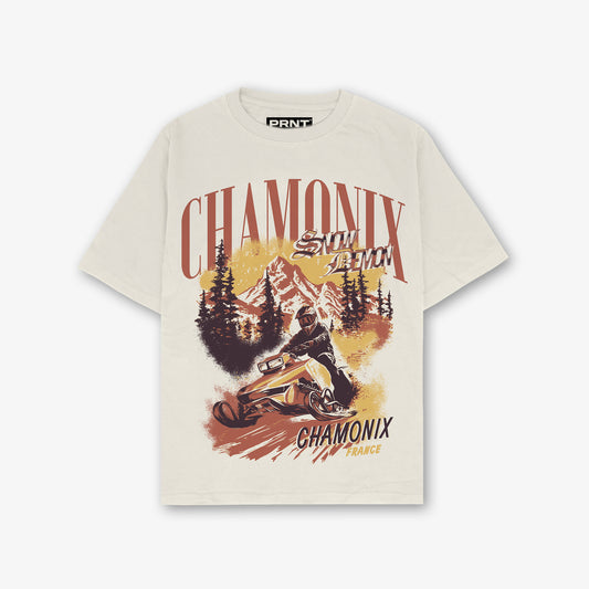 Chamonix Front Print Washed T-shirt