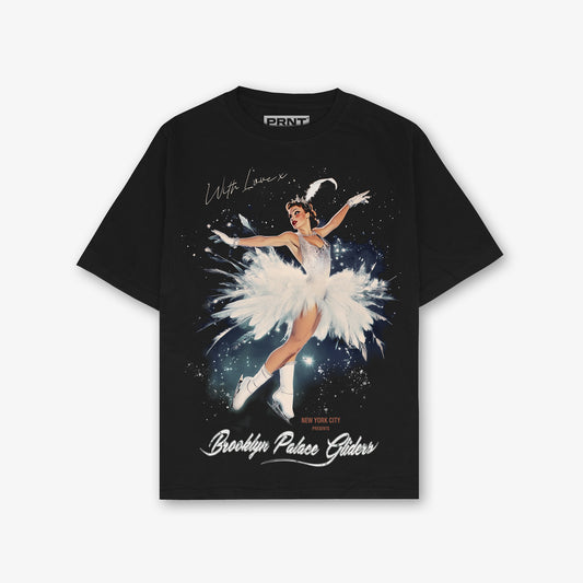 Brooklyn Palace Gliders Front Print Relaxed T-Shirt