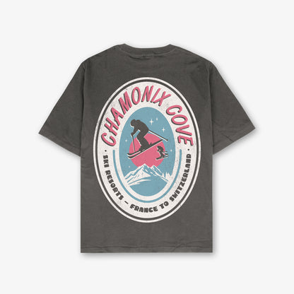 Chamonix Cove Front And Back Print Washed T-shirt