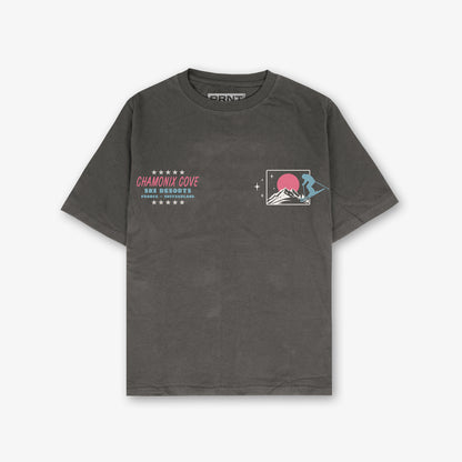 Chamonix Cove Front And Back Print Washed T-shirt