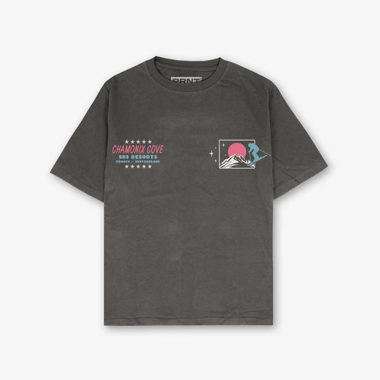 Chamonix Cove Front And Back Print Washed T-shirt