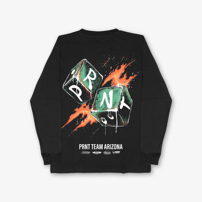 Arizona Dice Front And Back Print Long Sleeve T-shirt