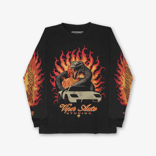 Viper Auto Front And Sleeves Print Long Sleeve T-shirt