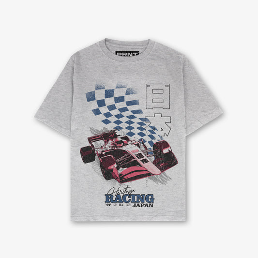 Heritage Racing Front Print Relaxed T-Shirt