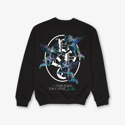 Heaven Sent 3.0 Blue Front Print And Back Print Sweatshirt